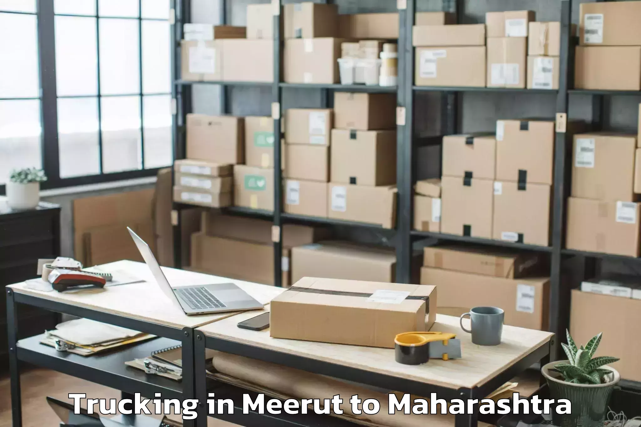 Book Your Meerut to Mhasla Trucking Today